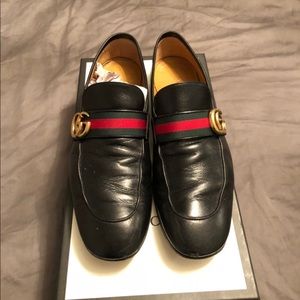 Men’s Gucci Donnie Web Leather Loafers